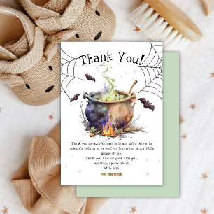 Halloween Baby Shower Gender Neutral Thank You  Card
