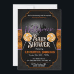 Halloween Baby Shower Invitation with bats<br><div class="desc">Personalized Halloween Baby Shower Invitation that is editable to your liking.</div>
