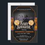 Halloween Baby Shower Invitation with bats<br><div class="desc">Personalized Halloween Baby Shower Invitation that is editable to your liking.</div>