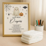 Halloween Baby Shower Late Night Diapers Budget Flyer<br><div class="desc">For a Halloween baby shower, choosing our Boho Boo items is a fantastic way to bring a playful and festive spirit to the celebration. The design’s charming hand painted watercolor Halloween elements perfectly captures the fun and whimsical side of a festive spooky baby shower, creating a welcoming atmosphere for your...</div>