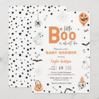 Halloween Baby Shower Little Boo invitation