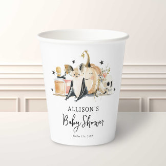 Halloween Baby Shower Paper Cup