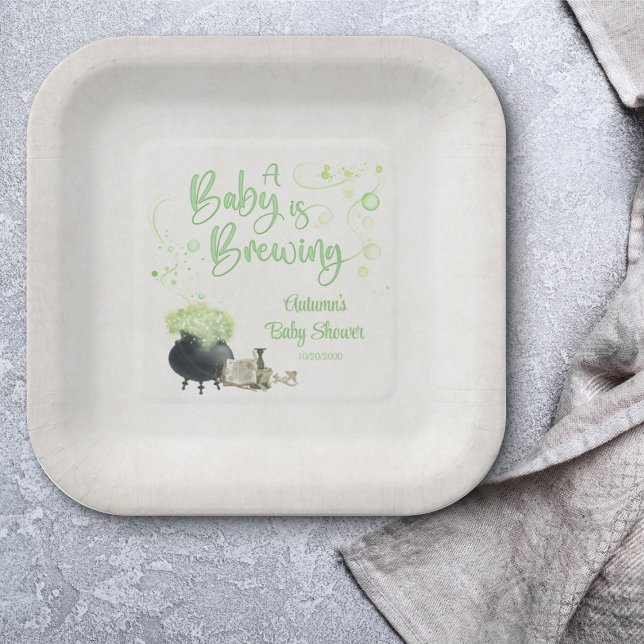 Halloween Baby Shower Paper Plate (Creator Uploaded)