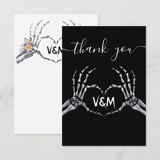 Halloween Baby Shower Thank you Card (Front/Back)