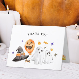 Halloween Baby Shower Thank You Card