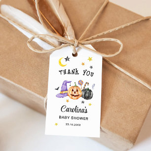 Halloween Baby Shower Thank you Gift Tags