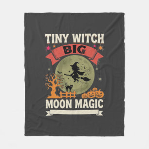 Halloween Baby Witch Moon Magic Fleece Blanket