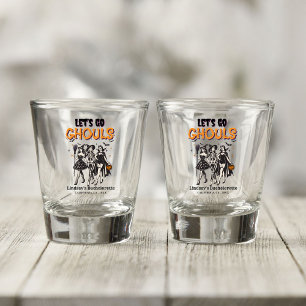 Halloween Bachelorette let's go ghoul Shot Glass