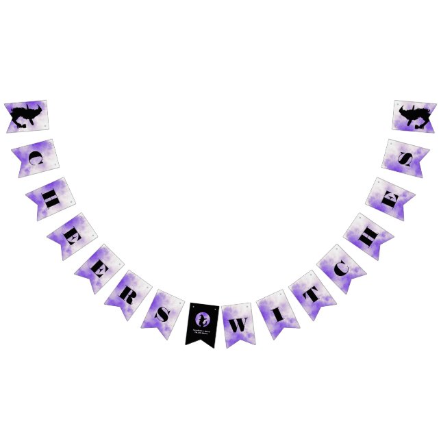 Halloween Bachelorette Party Cheers Witches Bunting Flags (All)