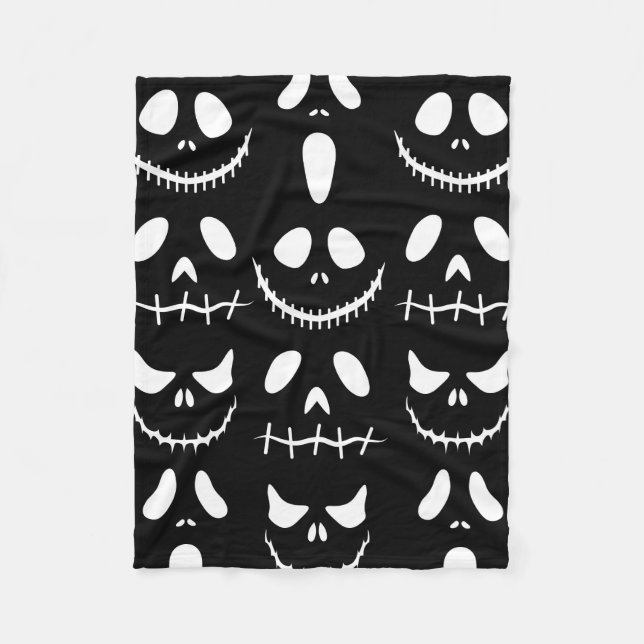 Halloween background. Seamless pattern with hallow Fleece Blanket (Front)