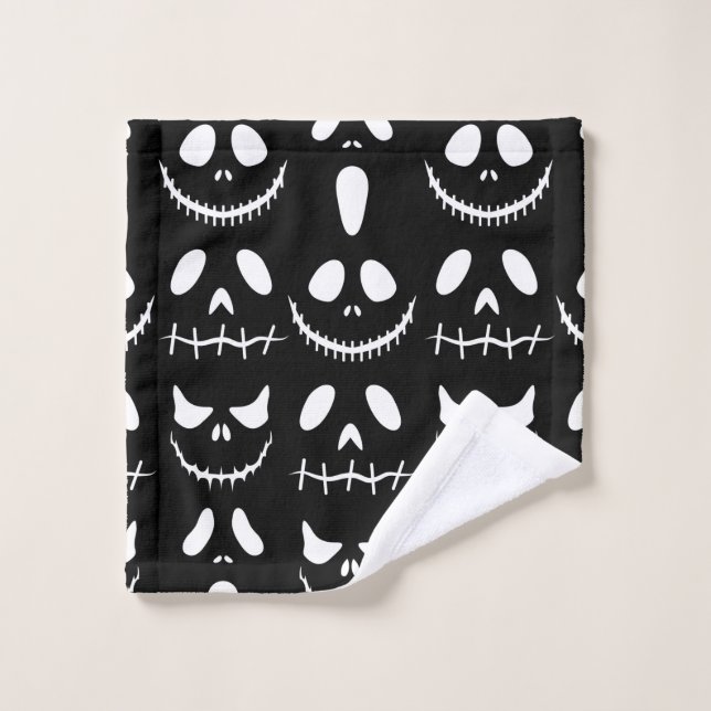 Halloween background. Seamless pattern with hallow Wash Cloth (Wash Cloth)