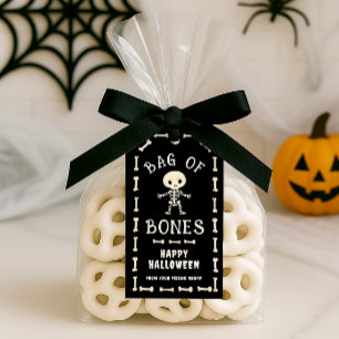 Halloween Bag Of Bones Gift Tags