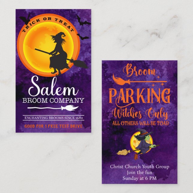 Halloween Baggy Insert Personalize Text 100 (Front/Back)