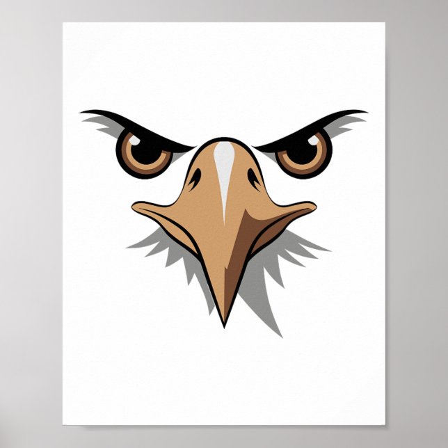 Halloween Bald Eagle Face Costume Kids Cute Themed Poster (Front)