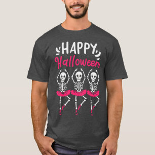 Halloween Ballet Dancer Skeleton Spooky  T-Shirt