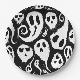 Halloween Balloon Paper Plate