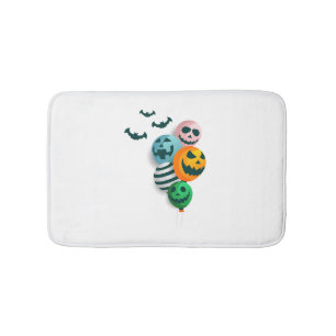 Halloween Balloons Bath Mat