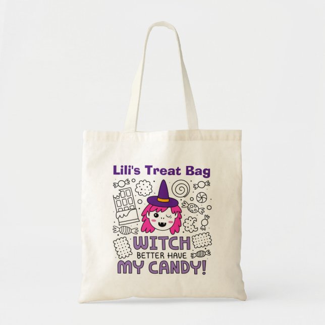 Halloween Bande ou Sac fourre-tout de traitement (Devant)