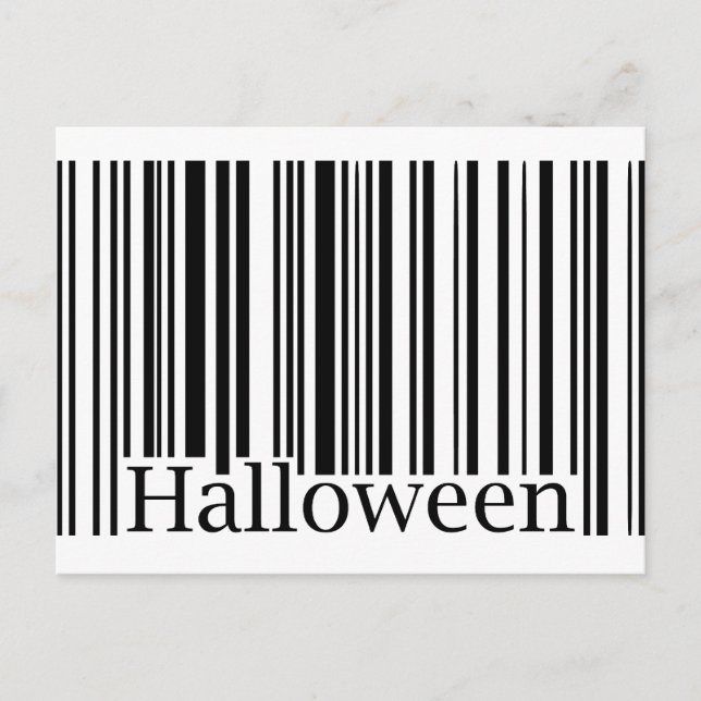 Halloween Barcode Postcard (Front)