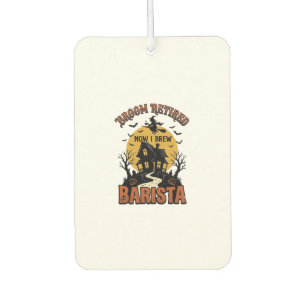 Halloween Barista Shirt Funny Witch Coffee Pun Des Air Freshener