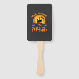 Halloween Bartender Haunted House Witch Pumpkin De Hand Fan