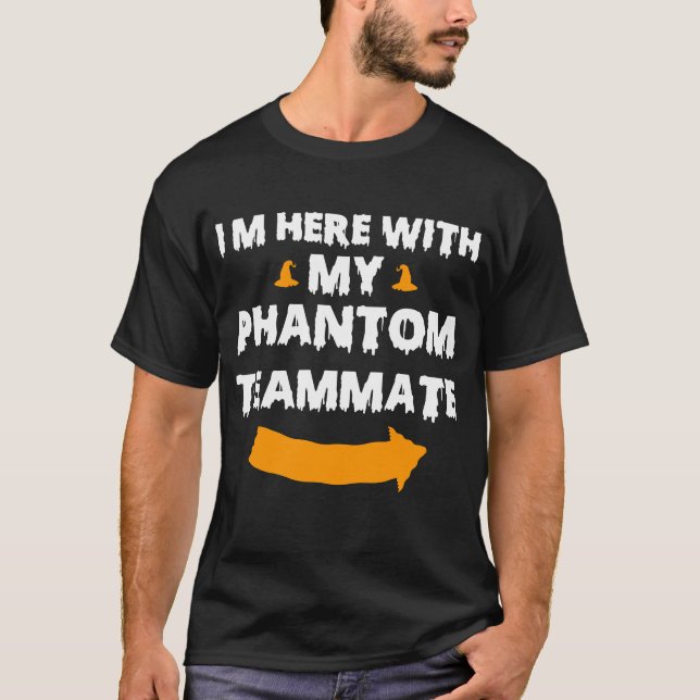 Halloween Baseball Lovers gift for men women funny T-Shirt (Front)