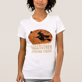 Halloween Baseball Maker Vintage Witch Graphic T-Shirt