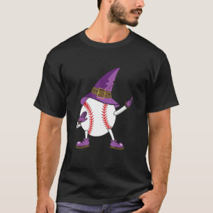 Halloween Baseball Witch Baseball Player Halloween T-Shirt