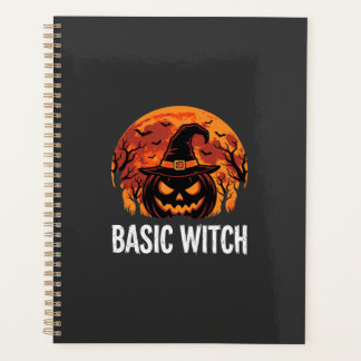 Halloween Basic Witch Pumpkin Moon Graphic Planner