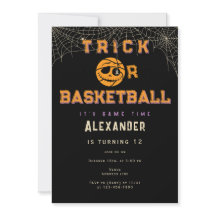 Halloween Basket Ball Trick or Basketball Birthday