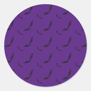Halloween/bat   classic round sticker