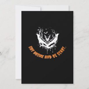 Halloween Bat Hanging For The Essential Holiday Card