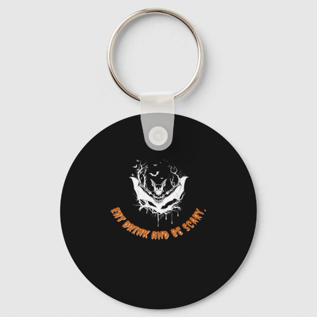 Halloween Bat Hanging For The Essential Keychain (Front)