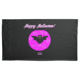 Halloween Bat King Size Pillowcase