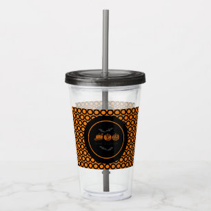 Halloween/Bat/pumpkin Acrylic Tumbler