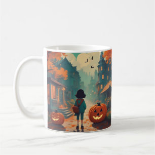 Halloween bat pumpkin and a Lost girl Coffee Mug