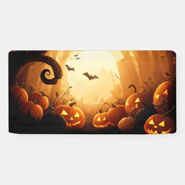 Halloween/Bat/Pumpkin/Fall  Banner (Horizontal)