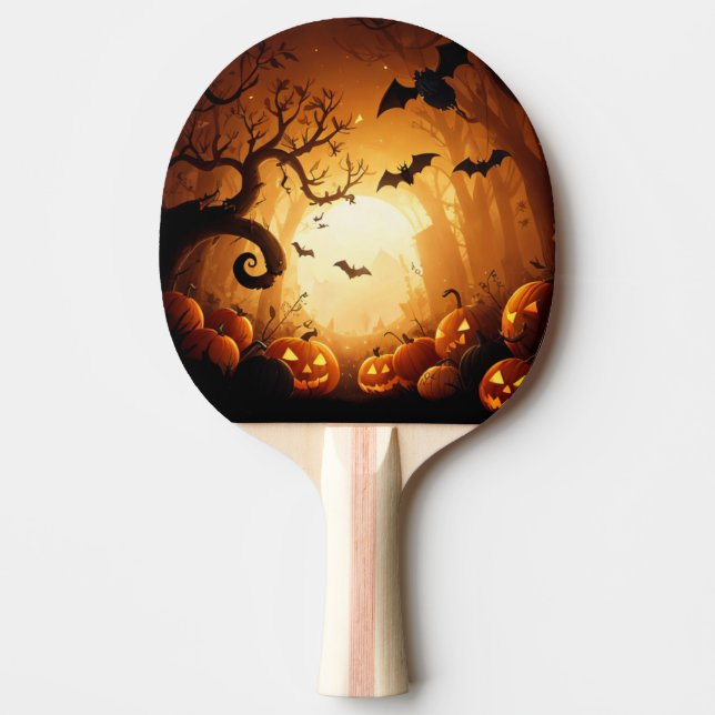 Halloween/Bat/Pumpkin/Fall  Ping Pong Paddle (Front)