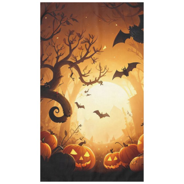 Halloween/Bat/Pumpkin/Fall  Tablecloth (Front)
