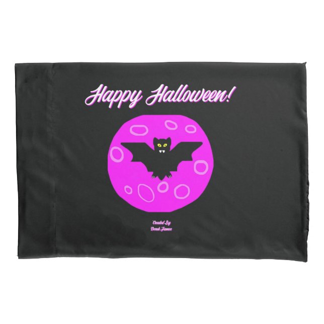 Halloween Bat Standard Pillowcase (Front)