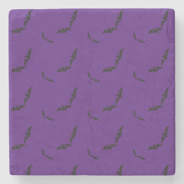 Halloween/bat   stone coaster (Front)