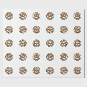 Halloween Bat Thick Thighs Spooky Vibes Vintage_1 Wrapping Paper