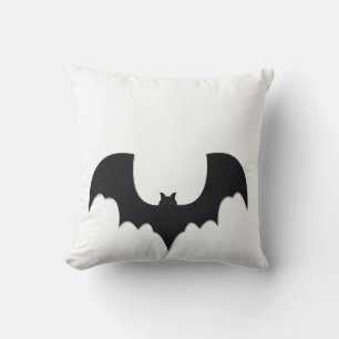 Halloween bat throw pillow