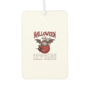 Halloween Bat Winged Cauldron Flying Witch Ghost Air Freshener