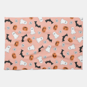 Halloween Bats and Ghost design Kitchen Towel