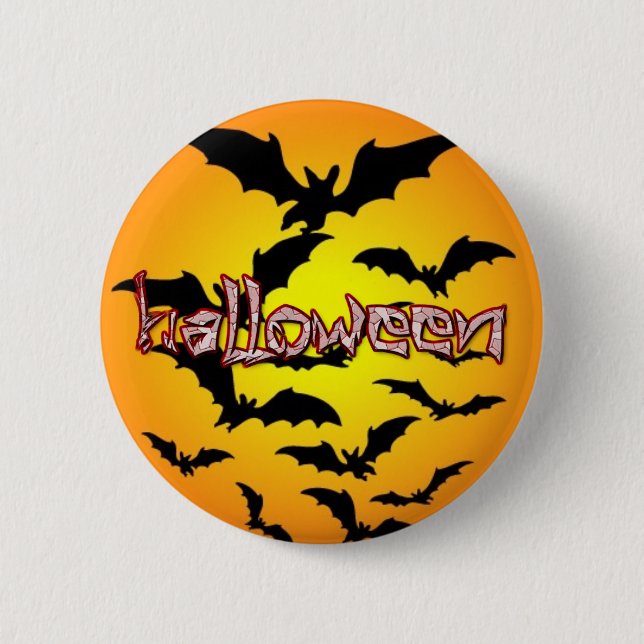 Halloween Bats Button (Front)
