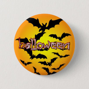 Halloween Bats Button