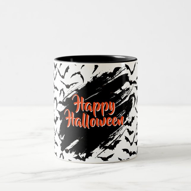Halloween Bats café Mug (Centre)