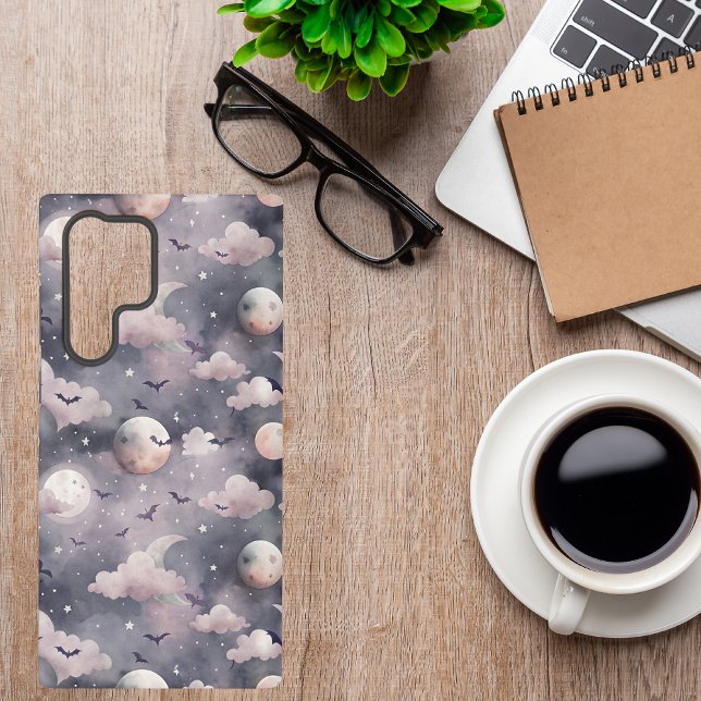 Halloween Bats | Cute Spooky Night Pattern Samsung Galaxy S22 Ultra Case (Creator Uploaded)