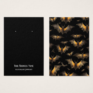 Halloween Bats Earring Display Card